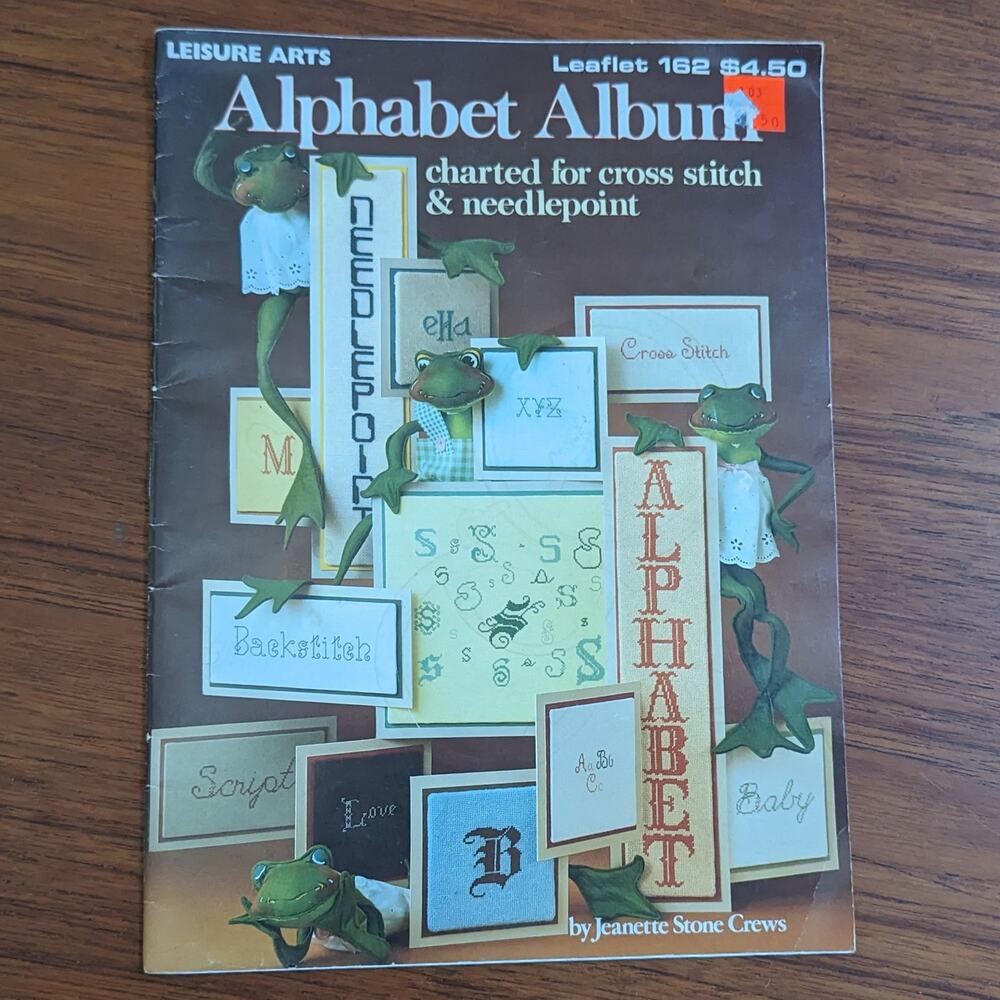 Alphabet Album Cross Stitch Pattern Book 1979